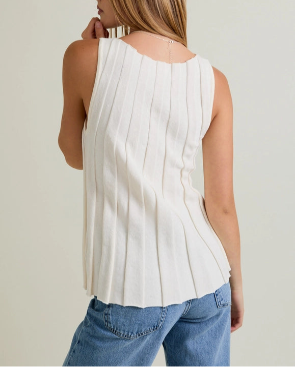 Everleigh Sweater Tank Ivory