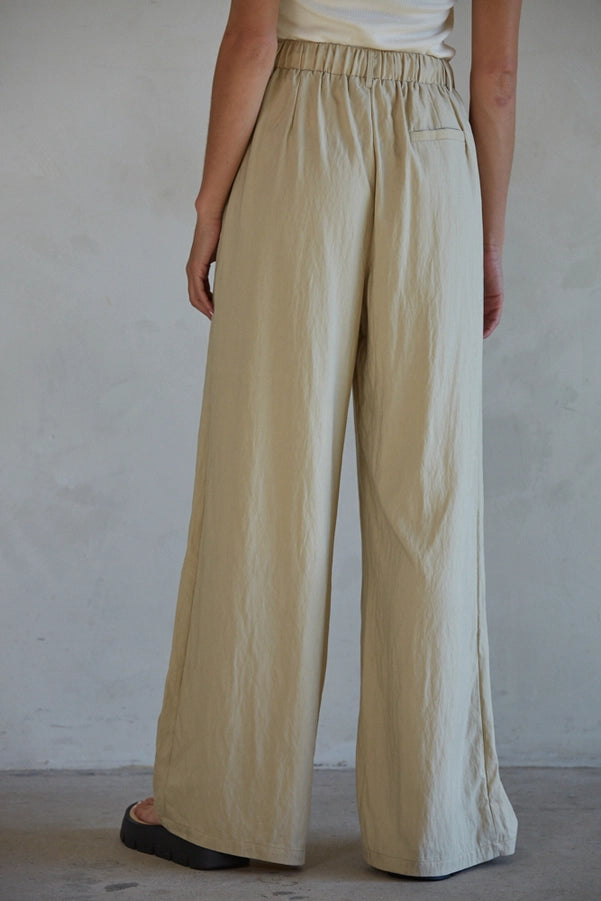 Waist Tie Wide Leg Pants