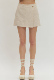 Neutral Stripe Skort