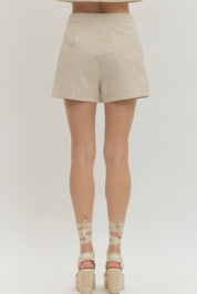 Neutral Stripe Skort
