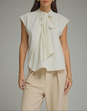 The Polished Bow Blouse