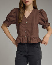 Cocoa Charm Blouse