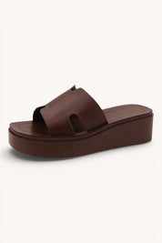 Luck Semi Platform Sandal Brown