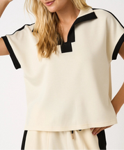 The Contrast Club Top