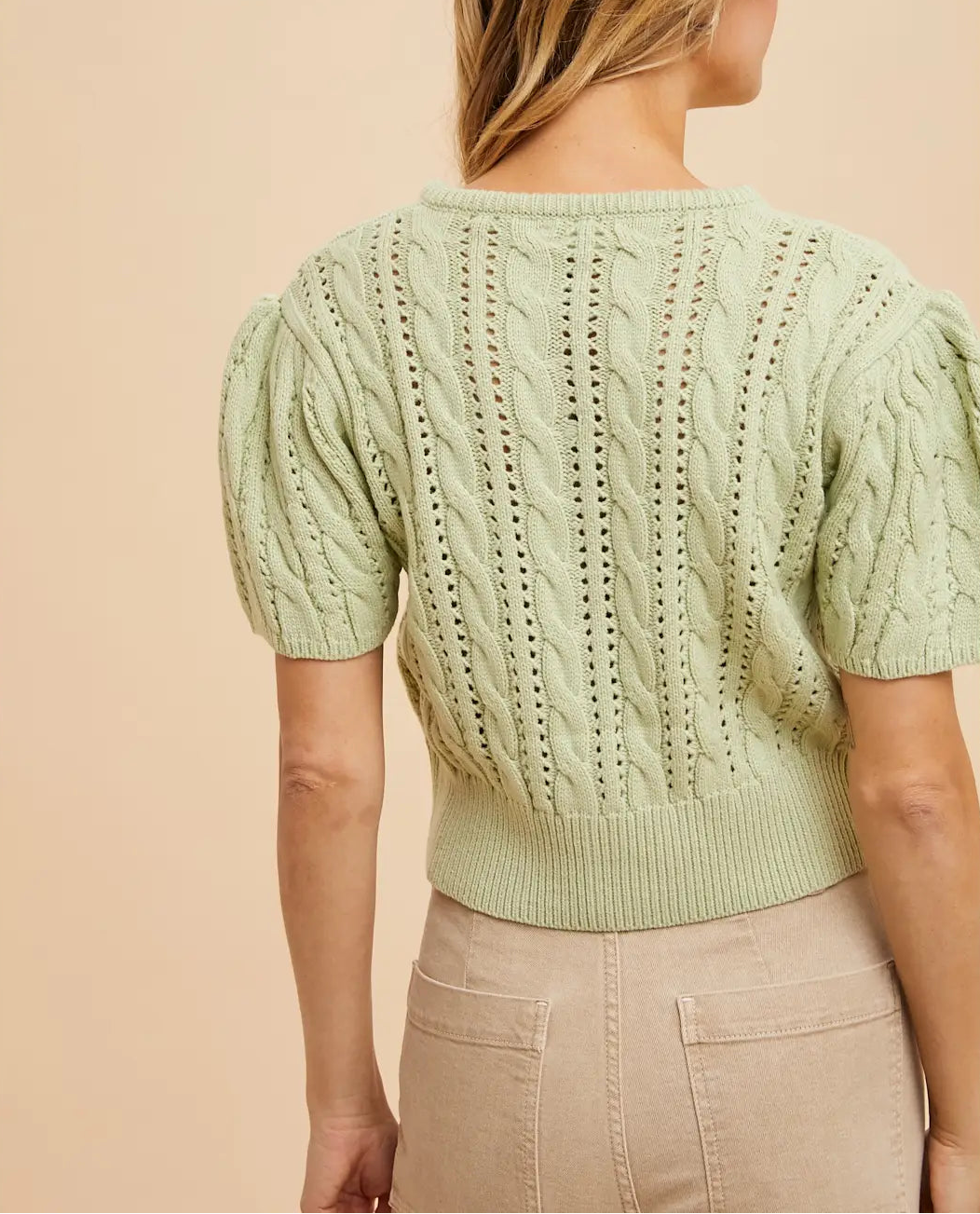 Sage Bloom Knit Cardigan