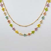 Freya Flower Necklace Multi