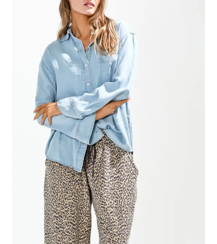 Eloise Button Up Denim Shirt