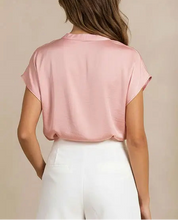 Alina Blush Drop-Shoulder Blouse