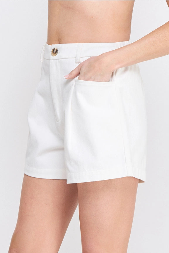 Tina Twill Pleated Shorts