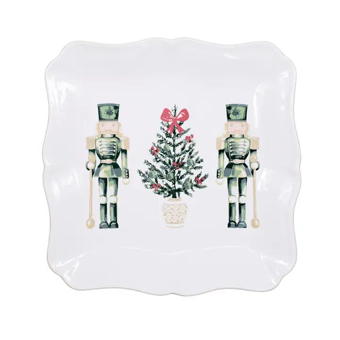 Watercolor Nutcracker Square Platter