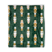 Nutcracker Throw Blanket Green