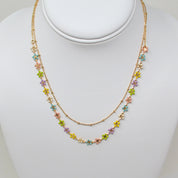 Freya Flower Necklace Multi