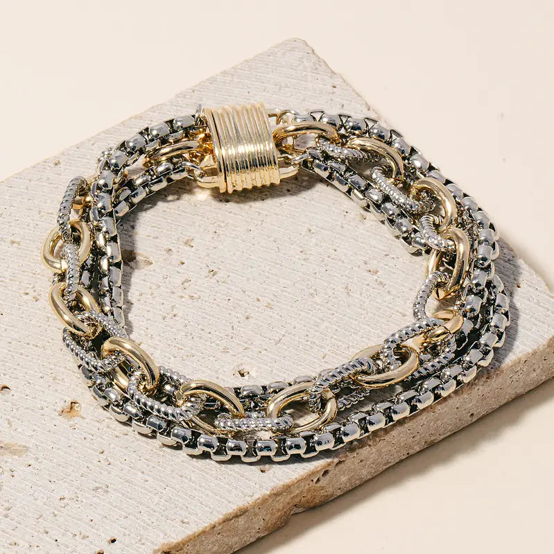 Magnetic Link Duo Bracelet