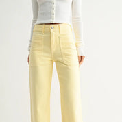 HR Utility Wide Leg Jean Yellow