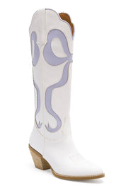 Purple Bow Tall Boot