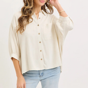 Sandstone Linen Top