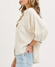 Sandstone Linen Top