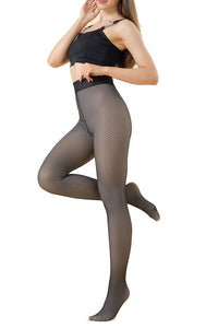Giselle Black Fleece Tights