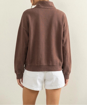 The Cozy Club Pullover Dark Brown