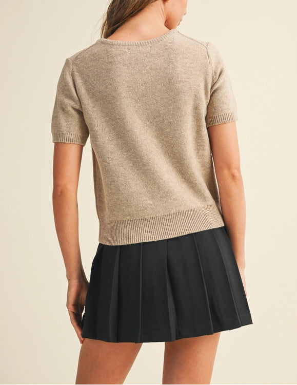 Wren Wheat Sweater Top