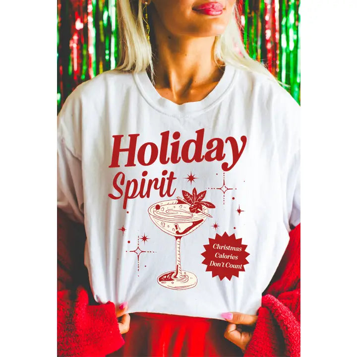 Holiday Spirit Martini Graphic Tee