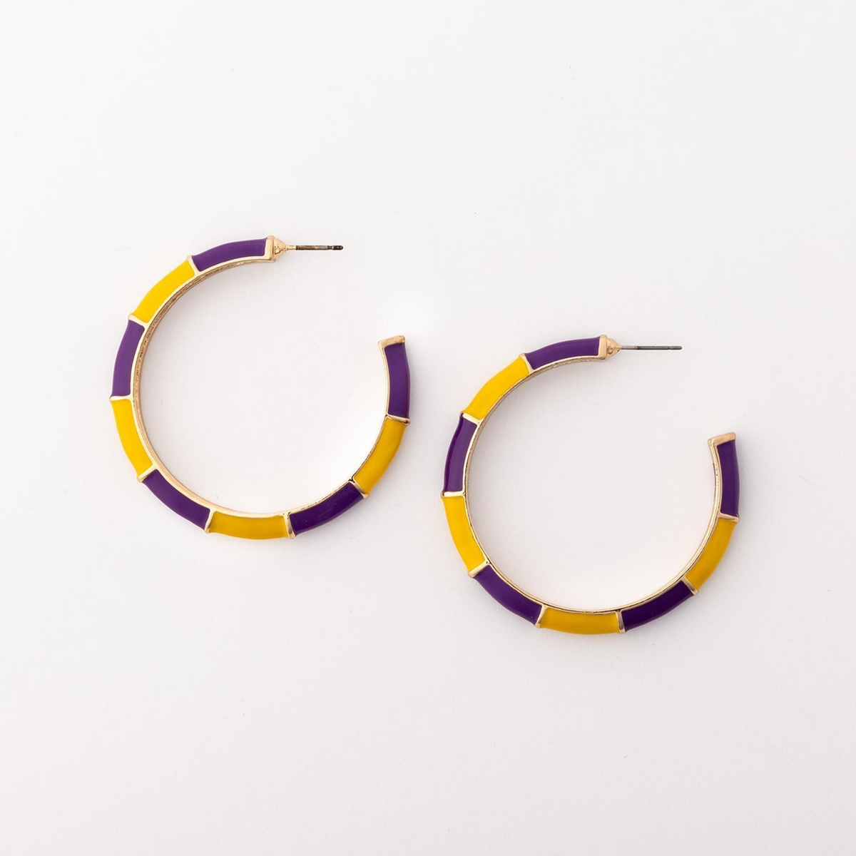 Ashlynn Purple & Gold Earrings