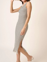 Sierra Stripe Sleeveless Midi Dress