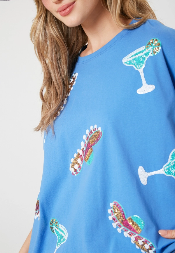 Cinco De Mayo Sequin Tee