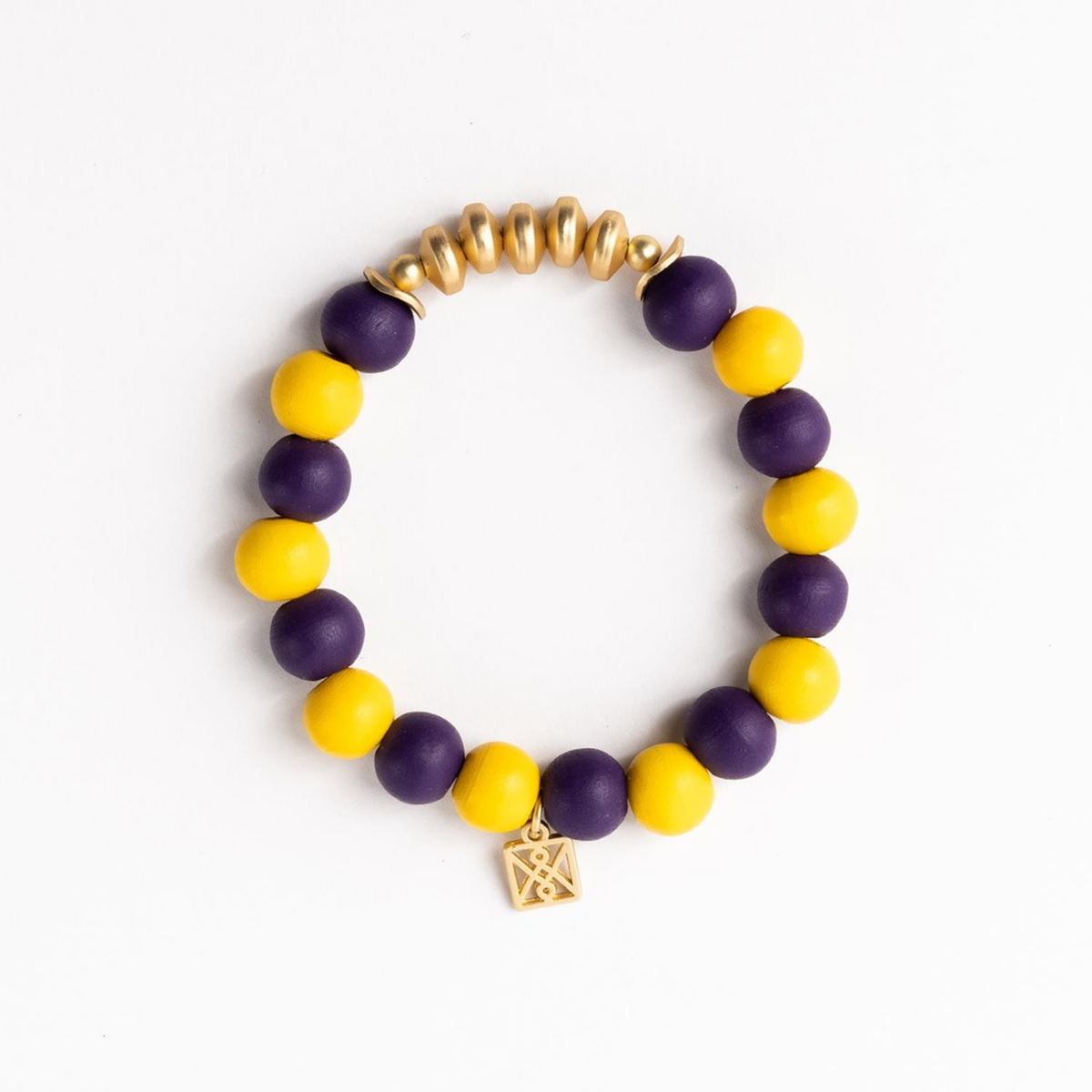 Myles Purple & Gold Bracelet