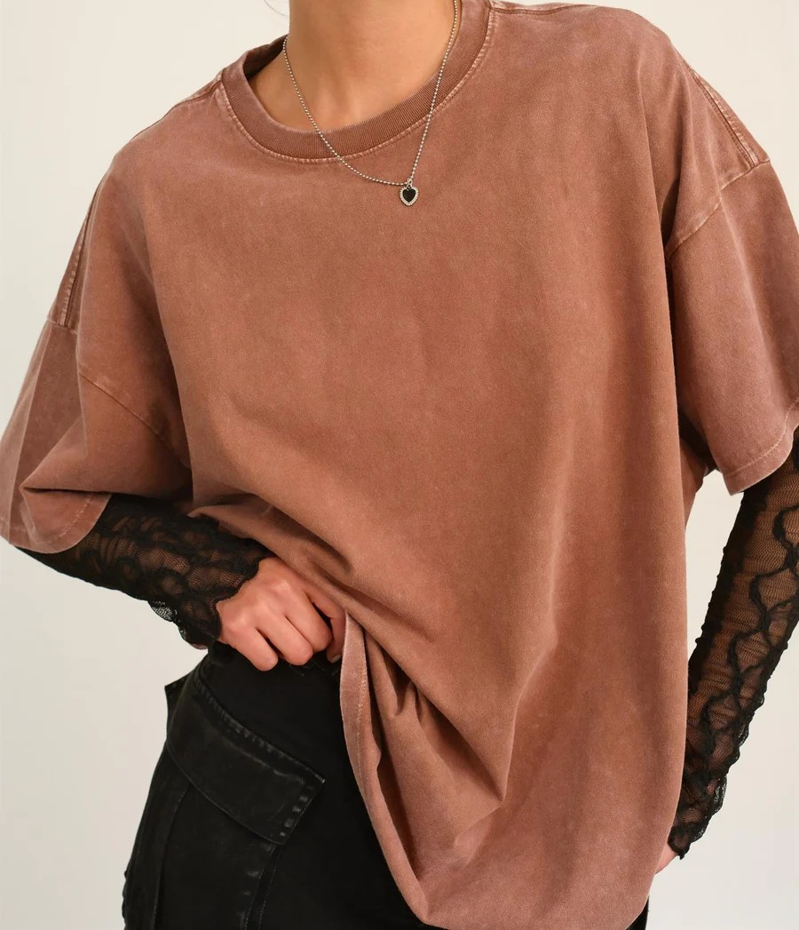 Oversized Distressed Tee