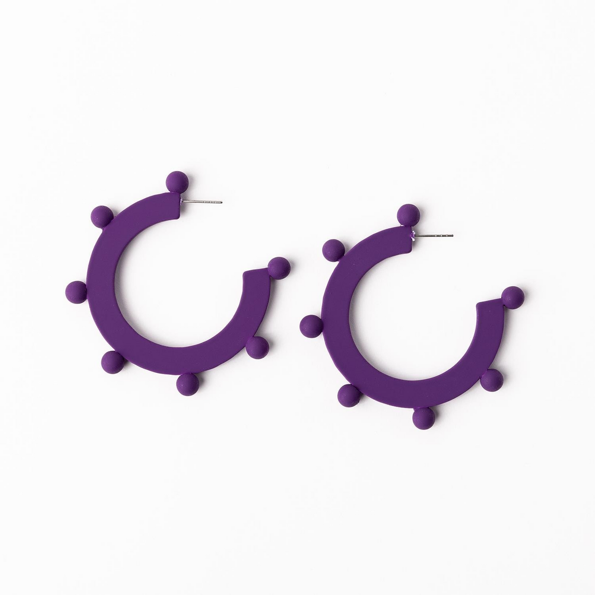 Astrid Purple & Gold Earrings