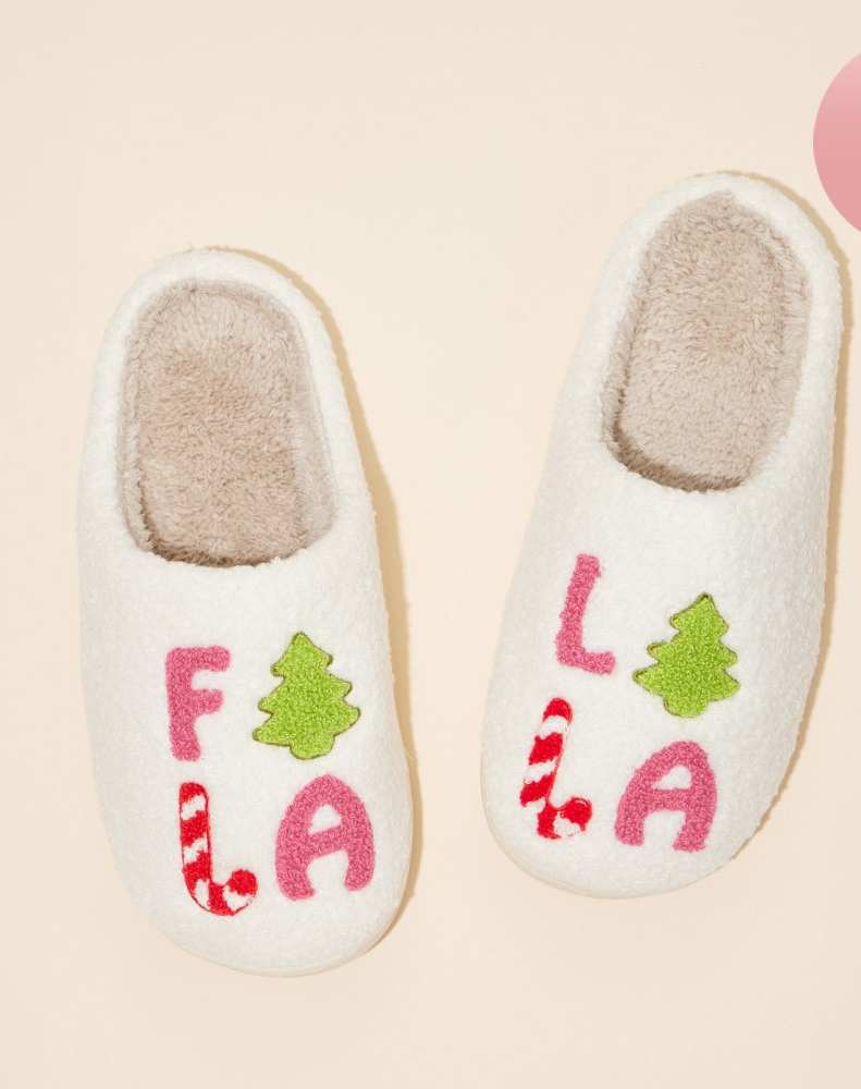 FALALALA Christmas Slippers