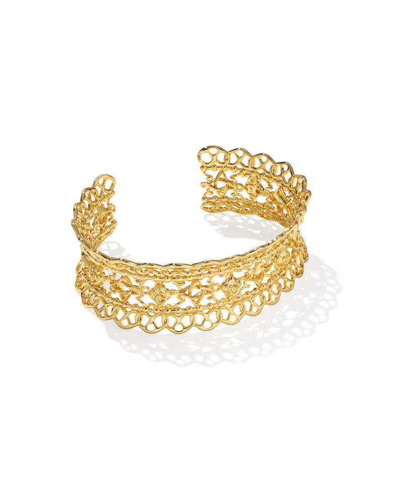 KRISTA LACE CUFF BRACELET GOLD M/L