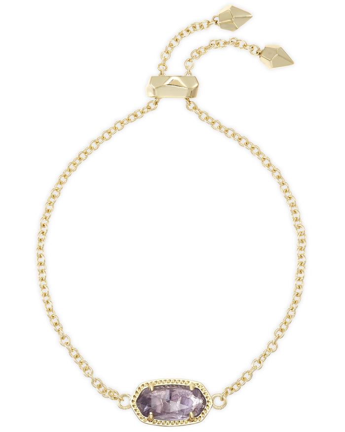 ELAINA DELICATE CHAIN BRACELET GOLD PURPLE AMETHYST