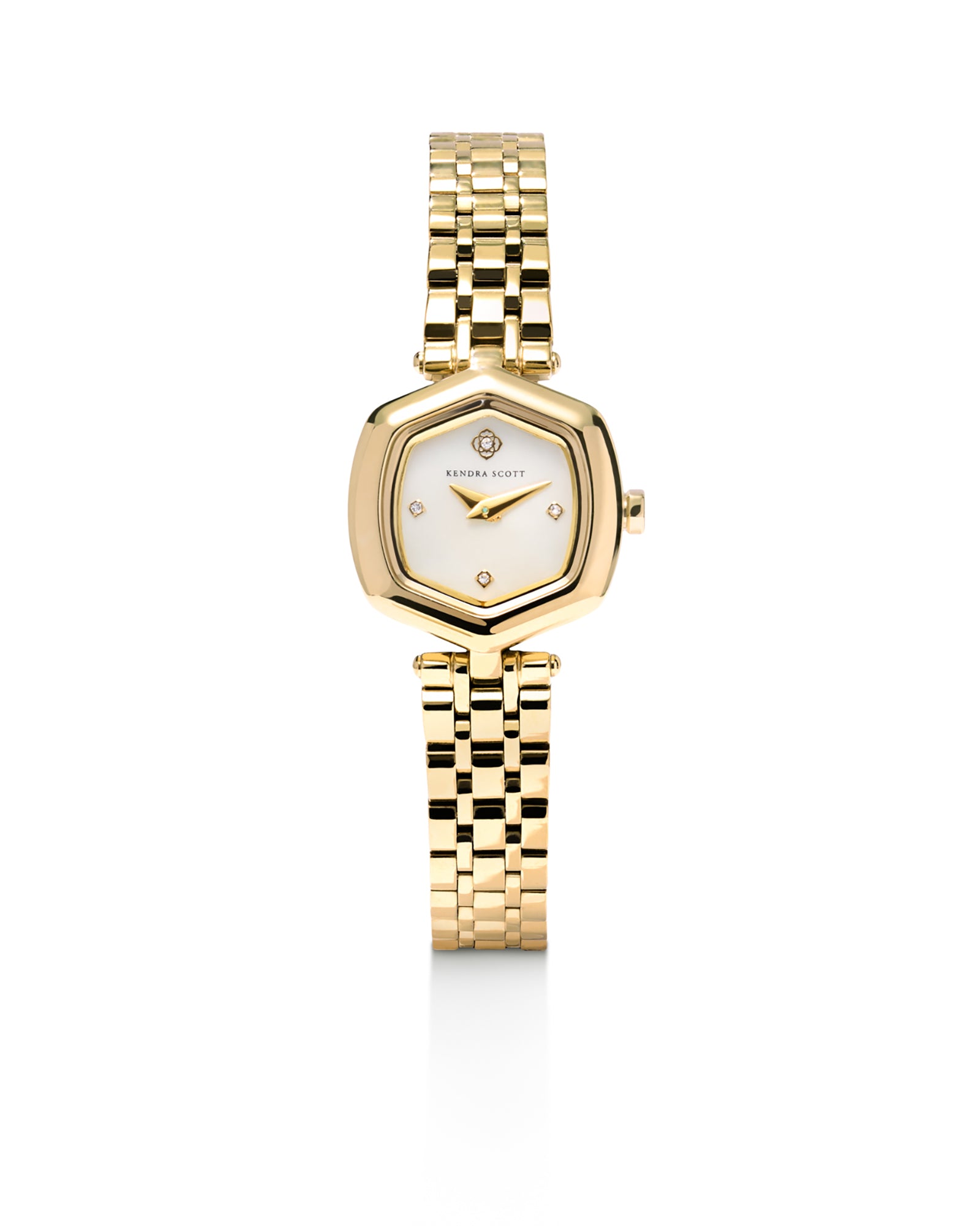 DAVIE WATCH GOLD IVORY MOTHER OF PEARL