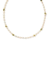GABRIELLA PEARL STRAND NECKLACE GOLD FRESHWATER CULTURED PEARL