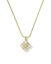 DIRA PEARL SHORT PENDANT NECKLACE GOLD FRESHWATER CULTURED PEARL
