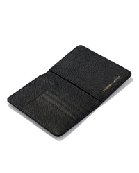 PASSPORT HOLDER GOLD BLACK