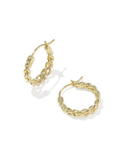 GABRIELLA SET OF HUGGIE EARRINGS GOLD
