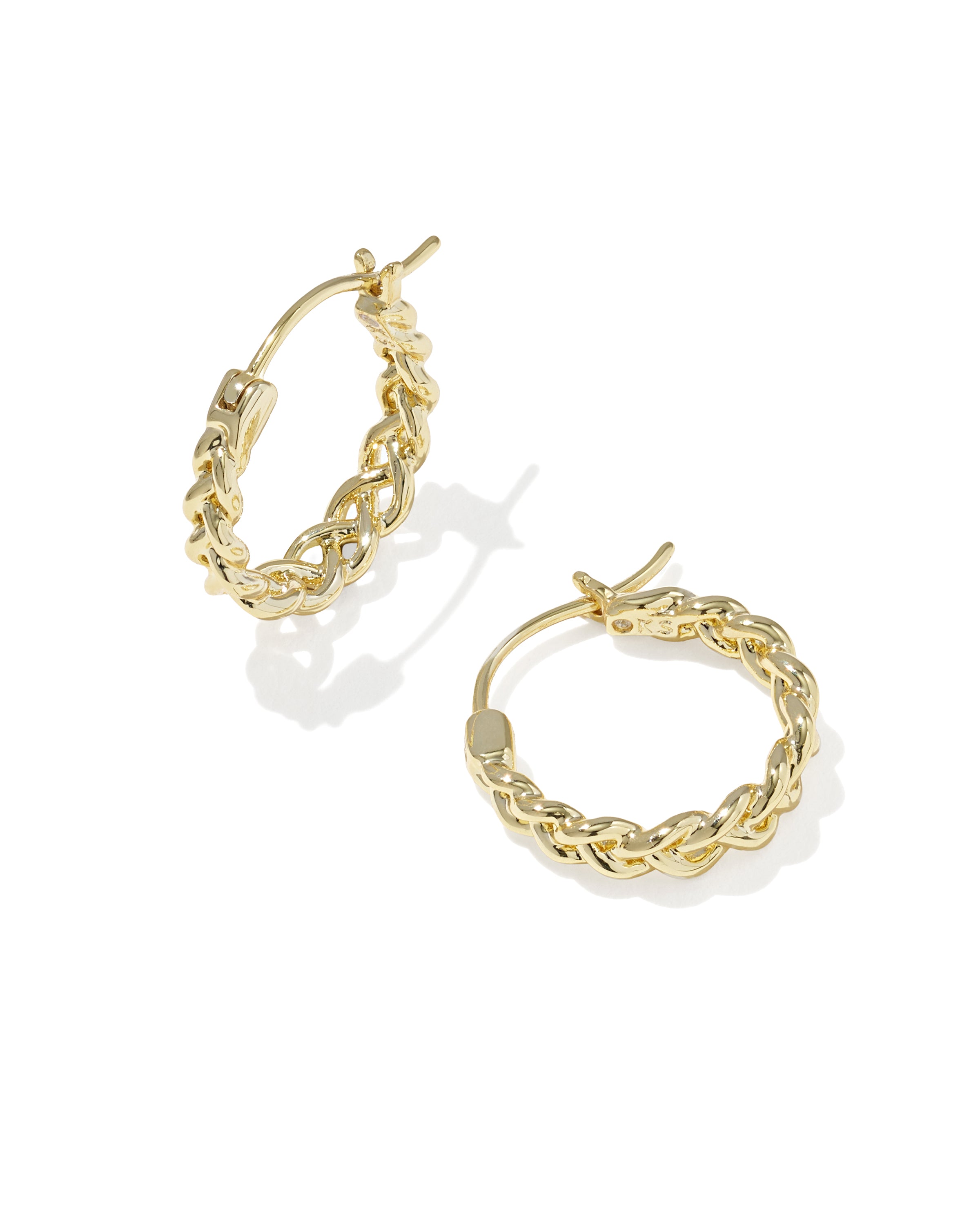 GABRIELLA SET OF HUGGIE EARRINGS MIXED METAL