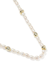 GABRIELLA PEARL STRAND NECKLACE GOLD FRESHWATER CULTURED PEARL