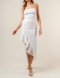 Aria Asymmetrical Midi Dress