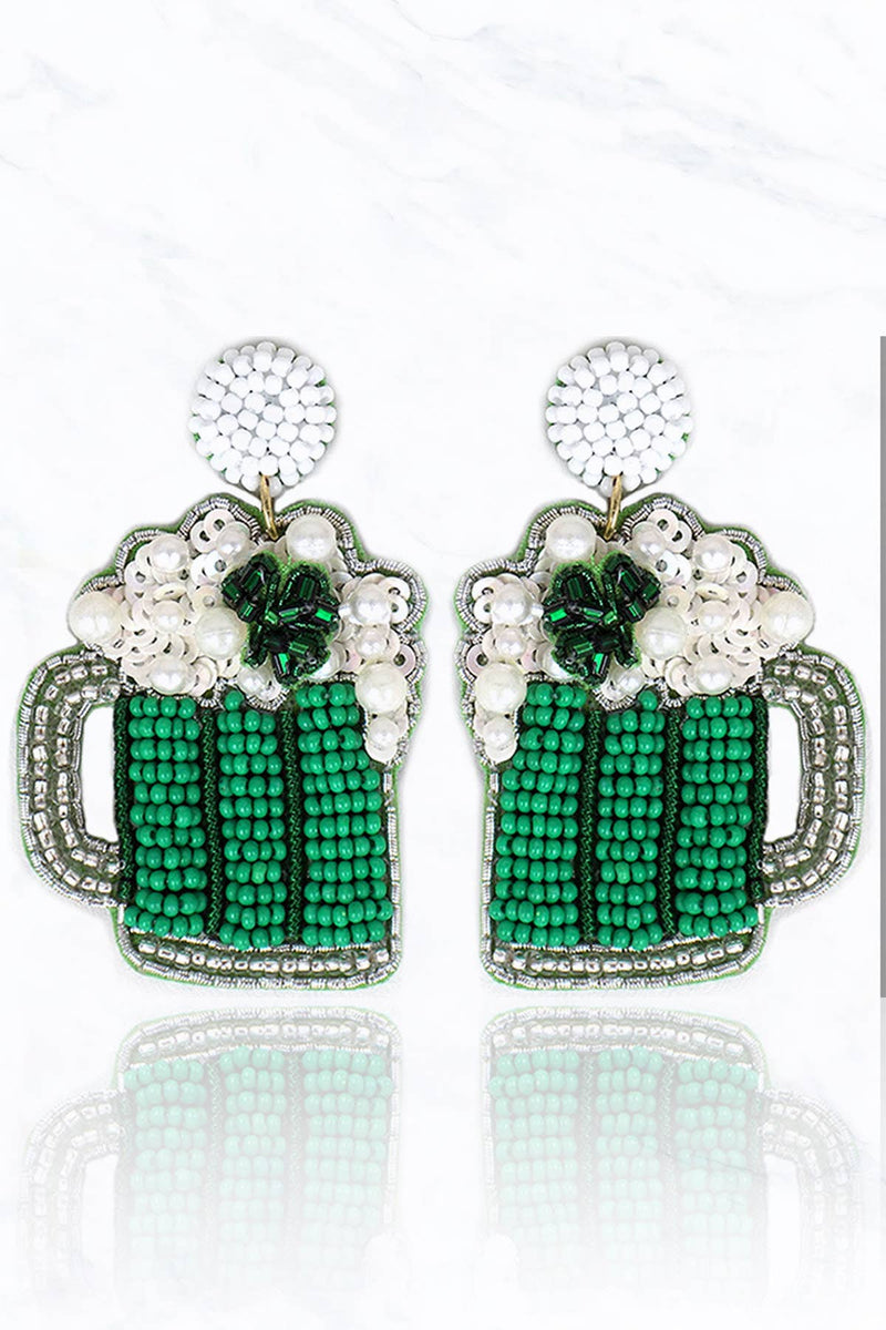 Saint Patrick's Day Mug Earrings