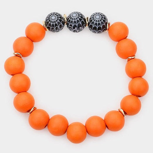 Spider Web Beaded Bracelet