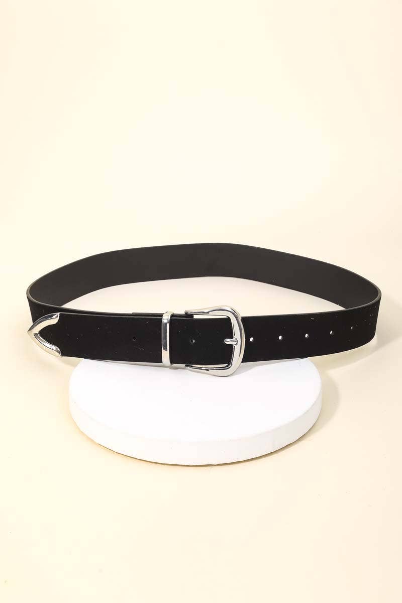 Faux Leather Fashion Belt