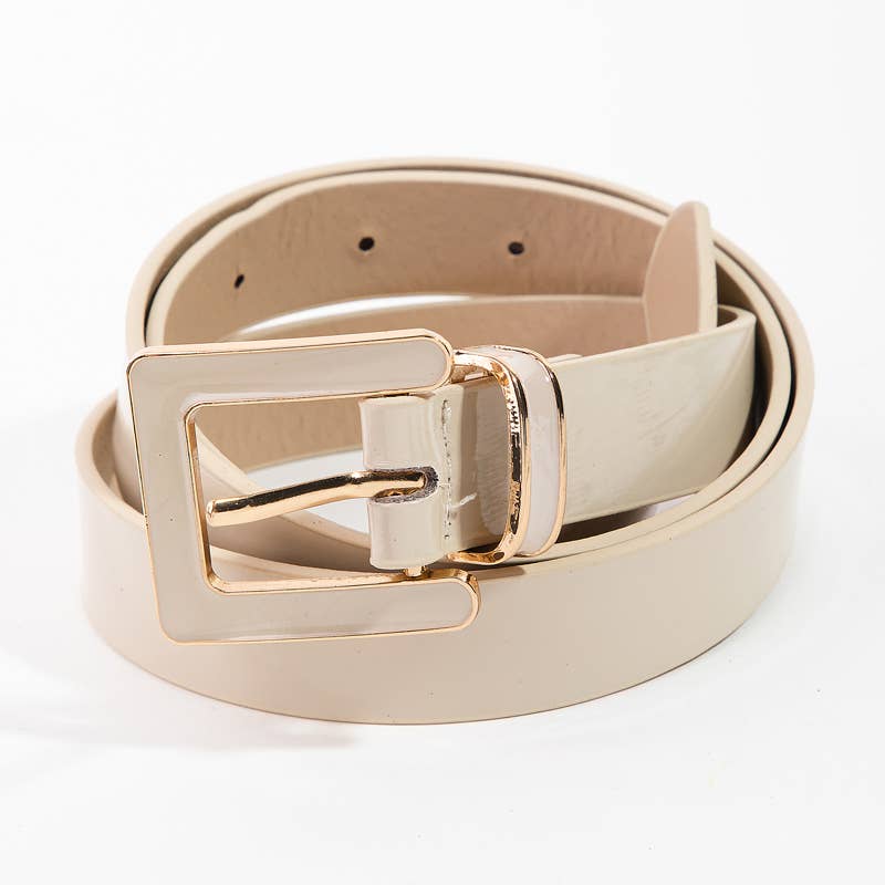 Color Match Buckle Belt