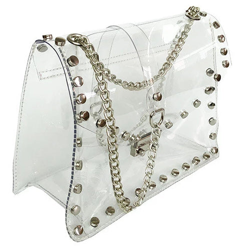 Sierra Silver Studded Game Day Bag