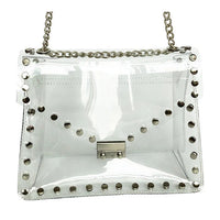 Sierra Silver Studded Game Day Bag