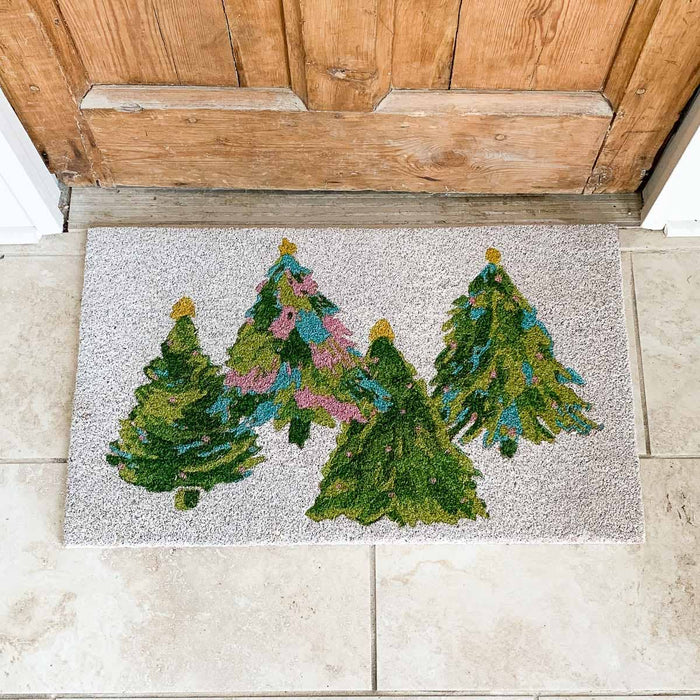 Celebration Tree Coir Doormat