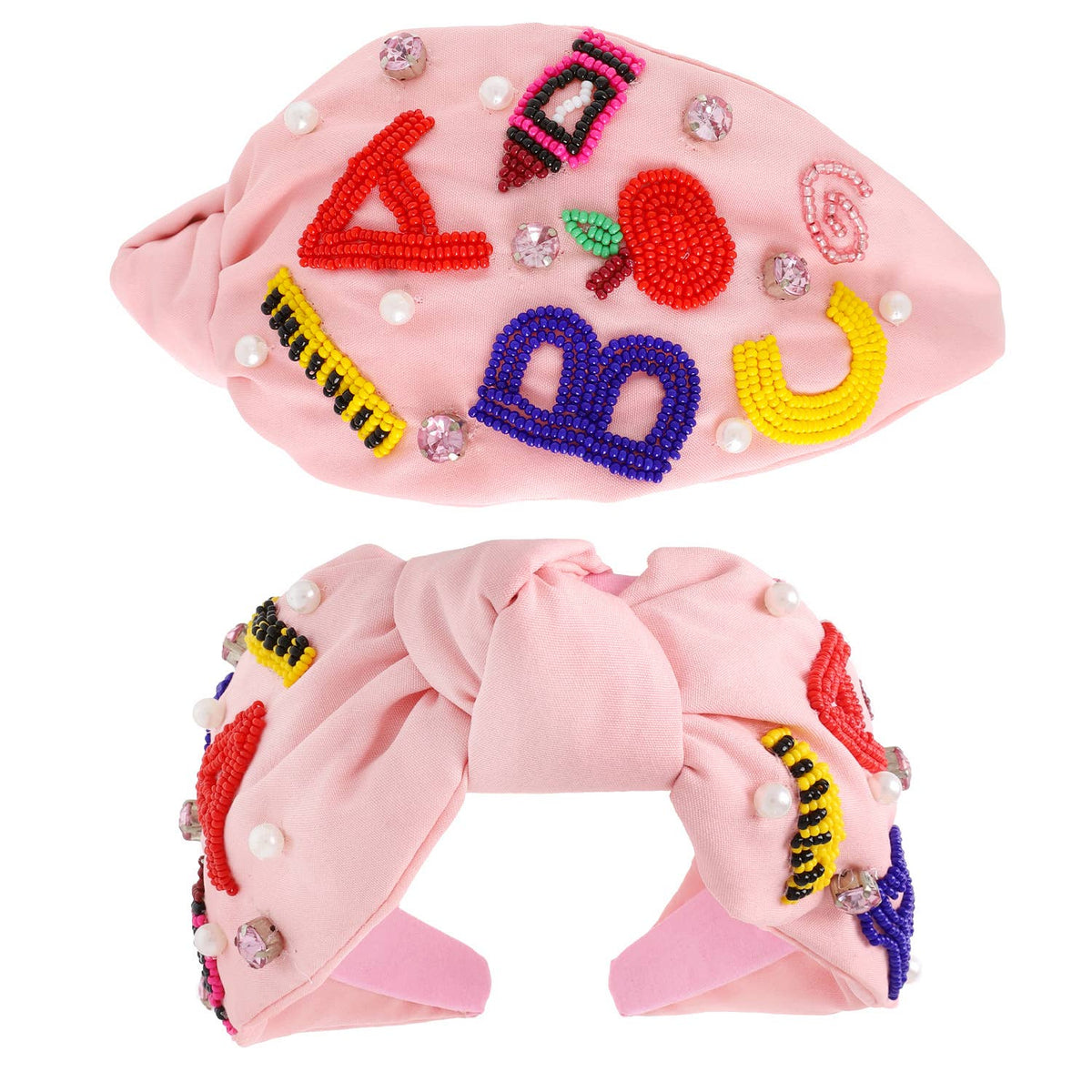 Teacher ABC Pink Headband